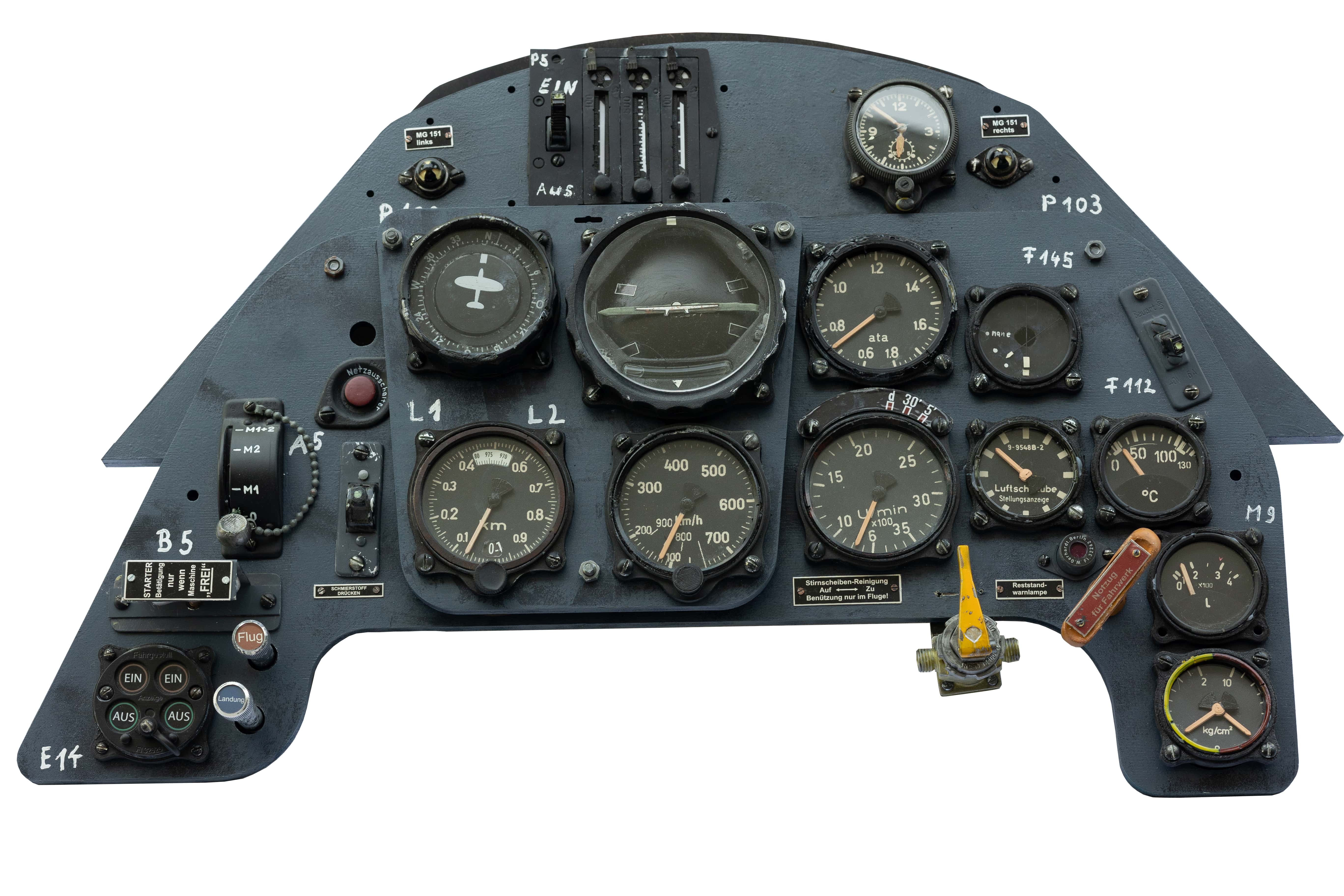 Instrument Panel of the Messerschmitt Bf 109 G-6 – CockpitRockers