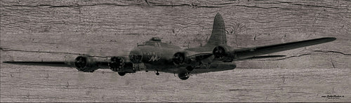 Wood Print Boeing B-17