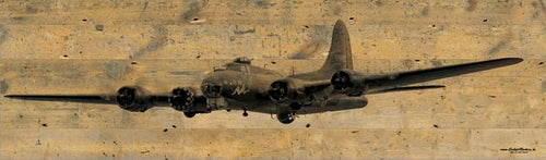Holzdruck Boeing B-17