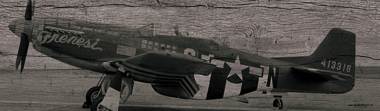 Holzdruck P51 Mustang