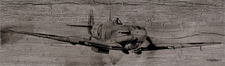 Holzdruck Spitfire